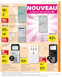 Offre Calculatrice Scientifique dans le catalogue Carrefour du moment à la page 23