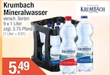 Mineralwasser von Krumbach im aktuellen Getränke City Prospekt für 5,49 €
