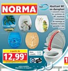 Abattant WC en duroplast blanc - badkomfort en promo chez Norma Belfort à 12,99 €