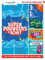 Prospectus E.Leclerc à Châlons-en-Champagne, "E.Leclerc Express |Vos super pouvoirs d'achat", 12 pages de promos valables du 09/04/2024 au 20/04/2024