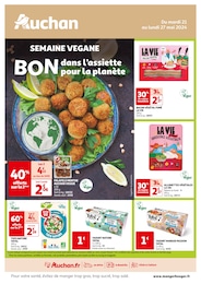 Prospectus Auchan Hypermarché à Vasles, "SEMAINE VEGANE", 4 pages, 21/05/2024 - 27/05/2024
