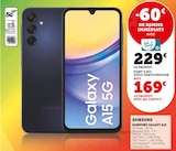 Samsung Galaxy A15 5G - Samsung - Super U à Valence Samsung Galaxy A15 5G - Samsung en promo chez Super U Valence à 169,00 €