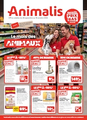 Prospectus Jardineries & Animaleries Animalis en cours à Talange et alentours, "Le mois des ANIMAUX", 12 pages, 28/09/2026 - 18/10/2026 Catalogue Jardineries & Animaleries Animalis en cours à Talange et alentours, "Le mois des ANIMAUX", 12 pages, 28/09/2026 - 18/10/2026