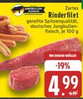 Zartes Rinderfilet Angebote von JUNGBULLEN-FLEISCH bei EDEKA Lippstadt für 4,99 €