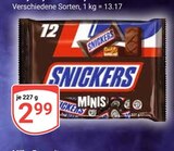 Minis Angebote von Snickers bei GLOBUS Bruchsal für 2,99 €