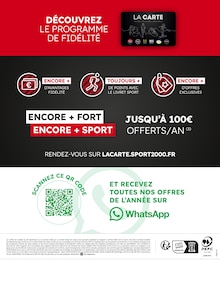 Prospectus Sport 2000 en cours, "2=3 POUR 2 ARTICLES ACHETÉS", page 2 sur 2