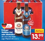Weißbier Hell oder Alkoholfrei Angebote von Erdinger bei Netto Marken-Discount Amberg für 13,99 €