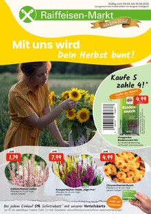 Raiffeisen Rhein-Ahr-Eifel Handelsgesellschaft mbH Prospekt Mit uns wird dein Herbst bunt! mit 12 Seiten