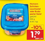 Schinken-Lauchsalat oder Buda- pester Salat von Homann für 1,79 € bei Netto Marken-Discount im Angebot Schinken-Lauchsalat oder Buda- pester Salat von Homann im aktuellen Netto Marken-Discount Prospekt