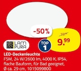 LED-Deckenleuchte von LAMPURA für 9,99 € bei ROLLER im Angebot LED-Deckenleuchte von LAMPURA im aktuellen ROLLER Prospekt