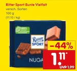 Bunte Vielfalt Angebote von Ritter Sport bei Netto Marken-Discount Reutlingen für 1,11 €