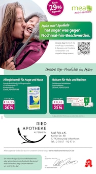 mea - meine apotheke Prospekt Unsere März-Angebote mit 4 Seiten