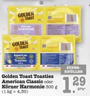 Toasties American Classic oder Körner Harmonie Angebote von Golden Toast bei E center Weinheim für 1,29 €