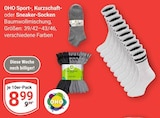 Sport-, Kurzschaft- oder Sneaker-Socken im Angebot bei GLOBUS in Weimar Sport-, Kurzschaft- oder Sneaker-Socken Angebote von OHO bei GLOBUS Weimar für 8,99 €