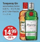 Gin im V-Markt Prospekt Gin von Tanqueray im aktuellen V-Markt Prospekt für 14,99 €