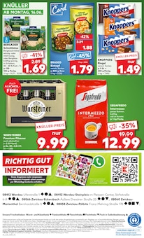 Warsteiner im aktuellen Kaufland Prospekt (Zwickau) Warsteiner im Kaufland Prospekt "Aktuelle Angebote" mit 54 Seiten (Zwickau)