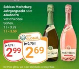 Jahrgangssekt Angebote von Schloss Moritzburg bei GLOBUS Zwickau für 2,69 €