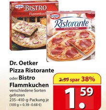 Dr. Oetker Pizza Ristorante oder Bistro Flammkuchen Angebot in Fredenbeck im aktuellen Prospekt bei famila Nordost in Fredenbeck