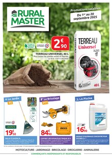 Prospectus Rural Master à Baraqueville, "RURAL MASTER", 16 pages de promos valables du 01/09/2025 au 20/09/2025
