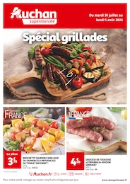 Catalogue Auchan Supermarché "Spécial grillades." à Lescuns et alentours, 5 pages, 30/07/2024 - 05/08/2024