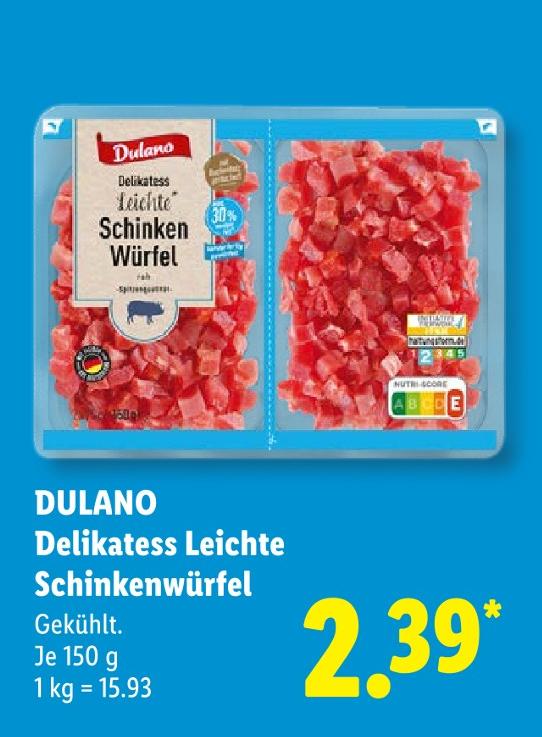 Delikatess Leichte Schinkenwürfel