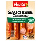 Saucisses Charcutières - HERTA - Carrefour à Caen Saucisses Charcutières - HERTA en promo chez Carrefour Caen à 2,30 €