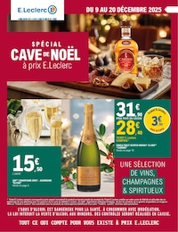 Catalogue Supermarchés de E.Leclerc à Le Petit Appeville Prospectus E.Leclerc à Le Petit Appeville, "SPÉCIAL CAVE DE NOËL à prix E.LECLERC", 12 pages, 09/12/2025 - 20/12/2025