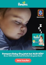 Aktueller Pampers München Prospekt "Pampers Baby-Dry jetzt bei Aldi Süd*" mit 1 Seite