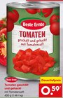 Tomaten geschält und gehackt im Angebot bei Netto Marken-Discount in Amberg Tomaten geschält und gehackt Angebote von Beste Ernte bei Netto Marken-Discount Amberg für 0,59 €