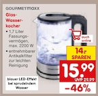 Glas-Wasserkocher Angebote von GOURMETmaxx bei Netto Marken-Discount Kempten für 15,99 €