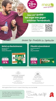 mea - meine apotheke Prospekt der Woche "Unsere September-Angebote" Seite 1, 01.09.2025 bis 30.09.2025 für Dillingen Aktueller mea - meine apotheke Prospekt "Unsere September-Angebote" Seite 1 von 4 Seiten für Dillingen
