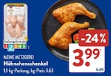 Hähnchenschenkel von MEINE METZGEREI im aktuellen ALDI SÜD Prospekt für 3,99 €
