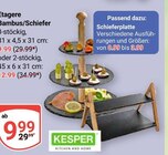 Etagere Bambus/Schiefer Angebote von KESPER bei GLOBUS Erfurt für 0,99 €