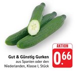EDEKA - Gurken Angebot im Prospekt Gurken bei EDEKA im Prospekt "" für 0,66 €