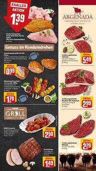 Steak im REWE Prospekt "Dein Markt" mit 34 Seiten (Essen)