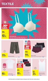 Promotion Lingerie Homme dans le prospectus Carrefour, valable du 26/05/2026 au 08/06/2026 Promo Lingerie Homme dans le catalogue Carrefour du moment à la page 54
