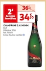 CHAMPAGNE - G.H. MUMM en promo chez Auchan Supermarché Passy à 34,50 €