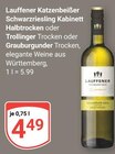 Lauffener Katzenbeißer Schwarzriesling Kabinett Halbtrocken im Angebot bei GLOBUS in Plauen Lauffener Katzenbeißer Schwarzriesling Kabinett Halbtrocken Angebote bei GLOBUS Plauen für 4,49 €
