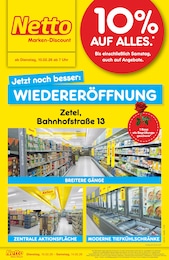 Netto Marken-Discount Prospekt für Zetel: Wiedereröffnung - 10% auf ALLES, 4 Seiten, 10.02.2026 - 14.02.2026