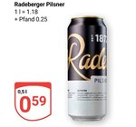 Aktuelle Radeberger Angebote bei GLOBUS in Salzgitter Aktuelles Pilsner Angebot bei GLOBUS in Salzgitter ab 0,59 €