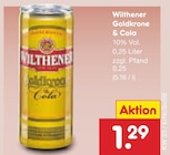 Goldkrone & Cola Angebote von Wilthener bei Netto Marken-Discount Greifswald für 1,29 €