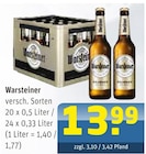 Aktuelle Warsteiner Angebote bei Getränke Arena in Bochum Aktuelles Bier Angebot bei Getränke Arena in Bochum ab 13,99 €