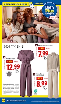 Promotion Literie dans le prospectus Lidl, valable du 17/07/2025 au 23/07/2025 Promo Literie dans le catalogue Lidl du moment à la page 78
