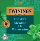 Thé vert menthe à la marocaine - TWININGS en promo chez Intermarché Hyper Thé vert menthe à la marocaine - TWININGS dans le catalogue Intermarché Hyper