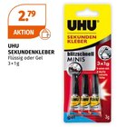 Sekundenkleber im Angebot bei Müller in Mannheim Sekundenkleber Angebote von UHU bei Müller Mannheim für 2,79 €
