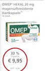 OMEP HEXAL 20 mg magensaftresistente Hartkapseln bei LINDA Premiumapotheke im Prospekt "" für 9,95 €