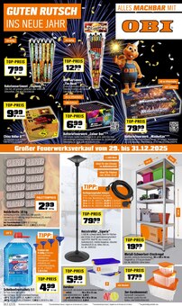 Aktueller OBI Prospekt (Arnsberg, 8 Seiten zum blättern OBI Prospekt GUTEN RUTSCH INS NEUE JAHR mit 8 Seiten