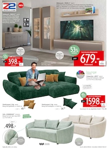 Couch im Zurbrüggen Prospekt "MITNAHME MÖBEL" mit 50 Seiten (Bremen)