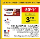 Supeco Mont-Saint-Martin - Promo Ribs Barbecue Promo Ribs Barbecue à 3,99 € dans le catalogue Supeco à Mont-Saint-Martin