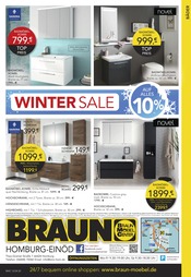 Aktueller BRAUN Möbel-Center Prospekt mit Badmöbel, "WINTER SALE", Seite 20